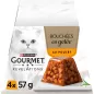 Bouchées en Gelée au Poulet Avec Morceaux 4x57gr - Gourmet à 3,99 € - Purina - 12597993 - Purina