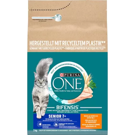 Bifensis Adult - Riche en poulet et aux céréales complètes Senior 7+ - 3kg - One à 25,19 € - Purina - 12376776 - One