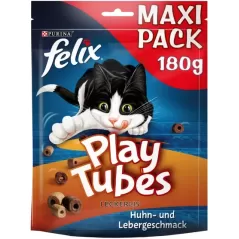 Play Tubes Goût de poulet et de foie 180gr - Felix à 5,19 € - Purina - 12576478 - Felix