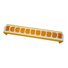 Mangeoire grillage anti-gaspillage en plastique jaune 7x40cm - Benelux à 5,55 € - Kinlys - 24592 - Mangeoires