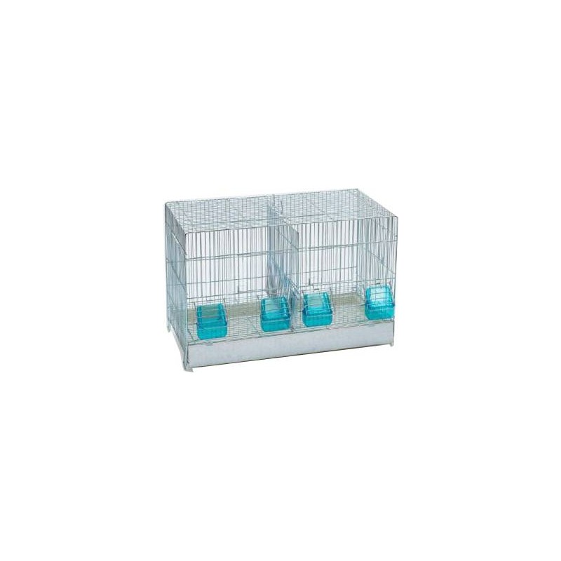 Cage Cova avec tiroir en plastique et 2 compartiments 55x32x36cm