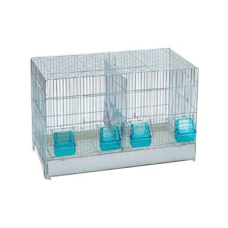 Cage Cova avec tiroir en plastique et 2 compartiments 55x32x36cm à 38,95 € - Domus Molinari - 111015000 - Cages