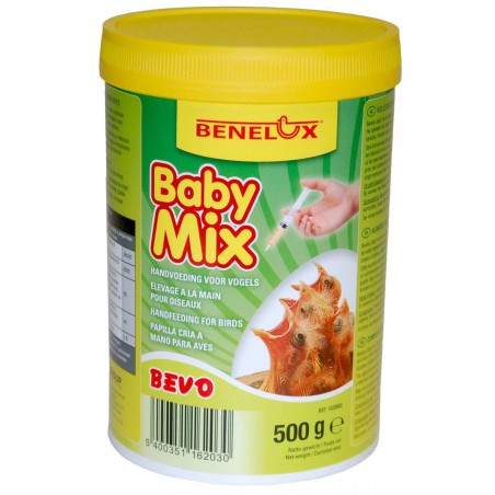 Pâtée d'élevage à la main Baby-Mix 500gr Bevo - Benelux à 8,15 € - Kinlys - 1633003 - Benelux