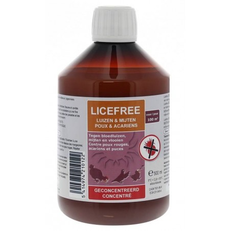 Licefree liquide concentré (contre des mites et des poux) 500ml - Licefree à 35,80 € - Licefree - 21012 - Licefree