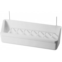 Feeder aviary white with brackets 20x5x6,6cm 14180 2G-R 2,65 € Ornibird