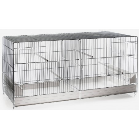 Cage Domus Molinari Métal 2 Compartiments 120x40x45cm à 142,95 € - Domus Molinari - 1560075 - Cages