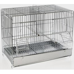 Cage Domus Molinari Métal 2 Compartiments 42x25x31cm à 39,95 € - Domus Molinari - 1560055 - Cages