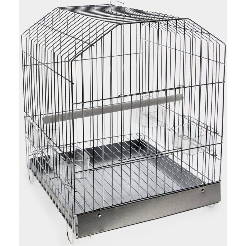 Cage oiseaux avec son meuble Chic Patio - Blanc - 3 tailles disponibles