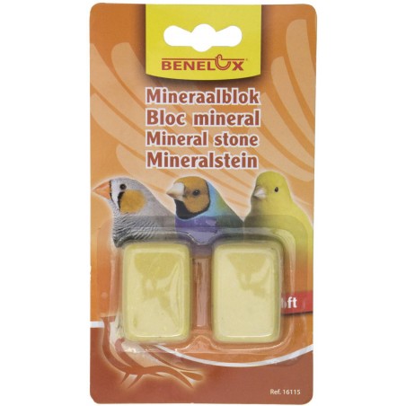 Bloc mineral pour becs droits par 2 pièces- Benelux à 1,50 € - Kinlys - 16115 - Mineraux