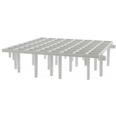 Caillebotis en plastique 16 pièces 25x25x6,8cm à 26,25 € - Natural - 26125 - Caillebotis