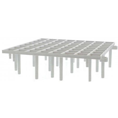 Caillebotis en plastique 16 pièces 25x25x6,8cm à 25,95 € - Natural - 26125 - Caillebotis