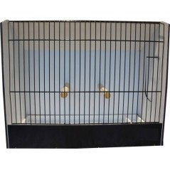 Cage exposition grandes perruches noir en PVC à 76,95 € - Ost-Belgium - 87212711 - Cages pour expositions