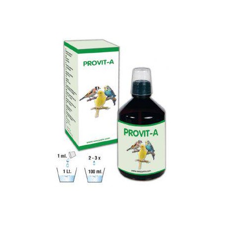 Provit-A, pour les canaris blancs récessifs et goulds 250ml - Easyyem EASY-PROA250 Easyyem 19,15 € Ornibird