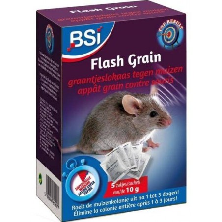 Flash Grain, granulés contre les souris, 5 sachets de 10gr - BSI 61997 BSI 9,50 € Ornibird