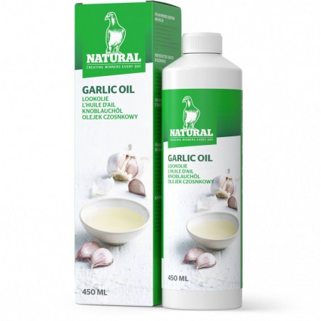 Huile d'ail 450ml - Natural Pigeons à 15,40 € - Natural - 30009 - Natural