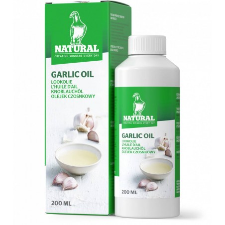 Huile d'ail 200ml - Natural Pigeons à 10,85 € - Natural - 30008 - Natural