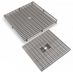 Caillebotis - Grilles en plastique 38x38cm avec pieds amovibles à 3,80 € - Natural - 26129 - Caillebotis