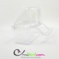 Mangeoire cage Italienne transparente avec crochets - 2G-R