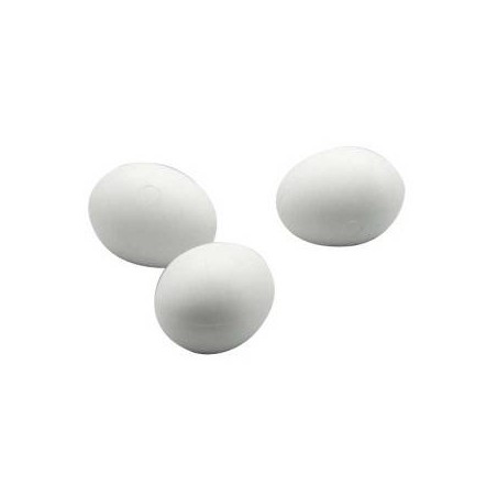 1 Oeuf factice en plastique pour grandes perruches à 0,80 € - Kinlys - 14572 - Matériels d'élevage
