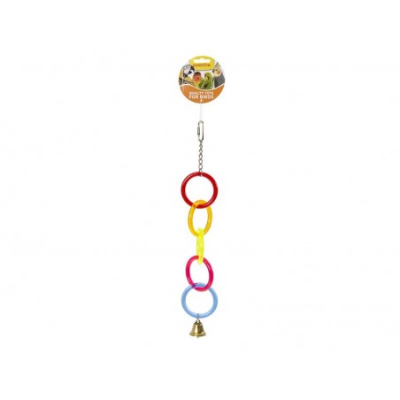 Jouet Anneaux en acrylique avec cloche 40cm à 9,95 € - Kinlys - 14024 - Jouets