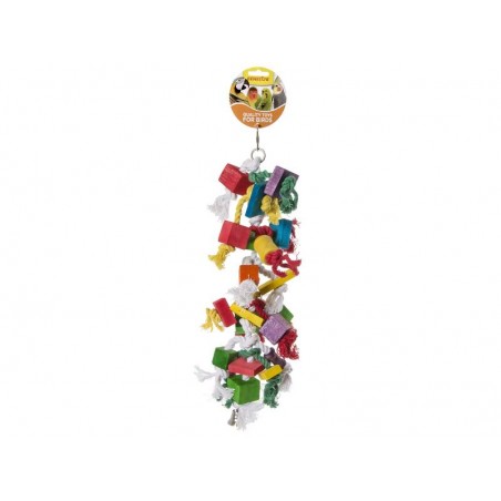 Toy Rope knots with a block of wood 47cm 14002 Kinlys 12,75 € Ornibird