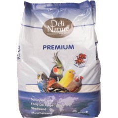 Fond de cage Premium blanc 5kg - Deli Nature à 3,20 € - Deli Nature - 023081 - Graviers