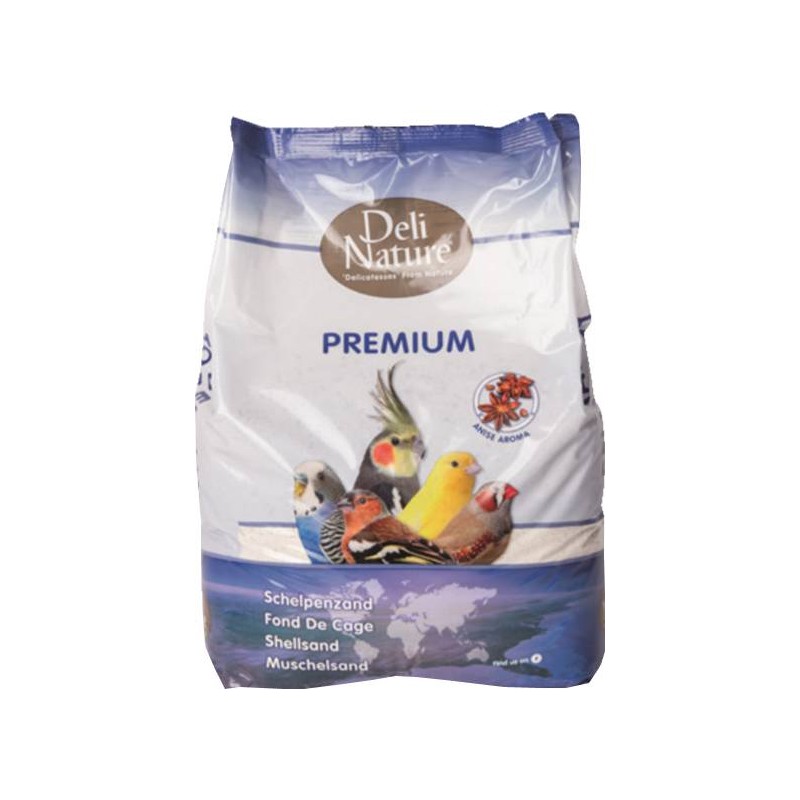 Fond de cage Premium blanc 5kg - Deli Nature