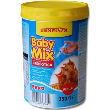 Baby Mix 250gr, nourriture pour élevage à la main avec prébiotiques - Benelux à 7,45 € - Kinlys - 16348 - Benelux