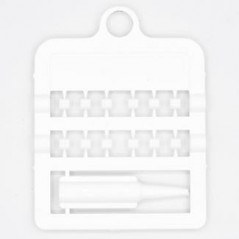 Bagues fendues E-Z par 12 pièces - Taille: 3 mm - Couleur: Blanc à 2,00 € - Rings 4 Wings - 850SR3-White - 3 mm