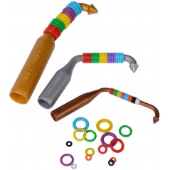 Kit et assortiment de bagues élastiques colorés - Taille: 2 mm à 6,50 € - Rings 4 Wings - 880ERS02 - 2 mm