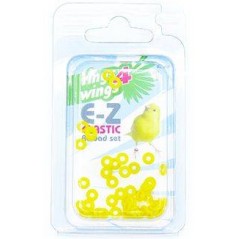 Elastiques E-Z par 50 pièces - Taille: 2mm - Couleur: Jaune 880ERR02-Yellow Rings 4 Wings 6,50 € Ornibird