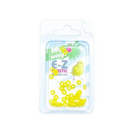 Bagues élastiques E-Z par 50 pièces - Taille: 2mm - Couleur: Jaune à 6,50 € - Rings 4 Wings - 880ERR02-Yellow - 2 mm