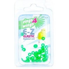 Bagues élastiques E-Z par 50 pièces - Taille: 2mm - Couleur: vert 880ERR02-Green Rings 4 Wings 6,50 € Ornibird