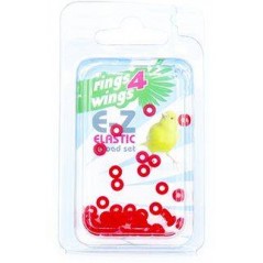 Bagues élastiques E-Z par 50 pièces - Taille: 2mm - Couleur: Rouge 880ERR02-Red Rings 4 Wings 6,50 € Ornibird