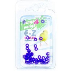 Bagues élastiques E-Z par 50 pièces - Taille: 2mm - Couleur: Violet à 6,50 € - Rings 4 Wings - 880ERR02-Violet - 2 mm