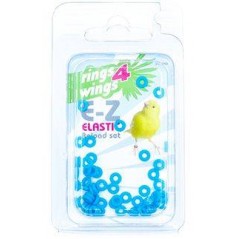 Bagues élastiques E-Z par 50 pièces - Taille: 3.5mm - Couleur: Bleu à 6,50 € - Rings 4 Wings - 880ERR35-Blue - 3,5 mm