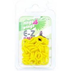 Bagues élastiques E-Z par 50 pièces - Taille: 8 mm - Couleur: Jaune 880ERR08-Yellow Rings 4 Wings 6,50 € Ornibird