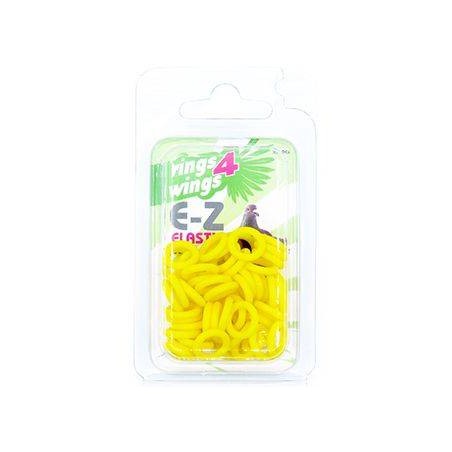 Bagues élastiques E-Z par 50 pièces - Taille: 8 mm - Couleur: Jaune à 6,50 € - Rings 4 Wings - 880ERR08-Yellow - 8 mm