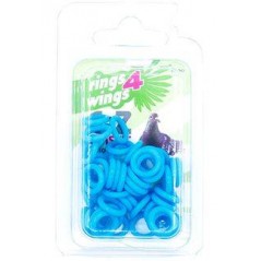 Bagues élastiques E-Z par 50 pièces - Taille: 8 mm - Couleur: Bleu à 6,50 € - Rings 4 Wings - 880ERR08-Blue - 8 mm