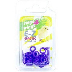 Bagues élastiques E-Z par 50 pièces - Taille: 6 mm - Couleur: Violet à 6,50 € - Rings 4 Wings - 880ERR06-Violet - 6 mm