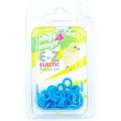 Bagues élastiques E-Z par 50 pièces - Taille: 6 mm - Couleur: Bleu à 6,50 € - Rings 4 Wings - 880ERR06-Blue - 6 mm