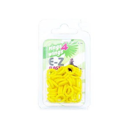 Bagues élastiques E-Z par 50 pièces - Taille: 9 mm - Couleur: Jaune 880ERR09-Yellow Rings 4 Wings 6,50 € Ornibird