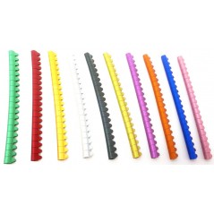 50x20 Bagues ouvertes en aluminium pour canaris Taille : 3mm Couleurs : 10 différentes à 39,95 € - Kinlys - 14452 - 3 mm