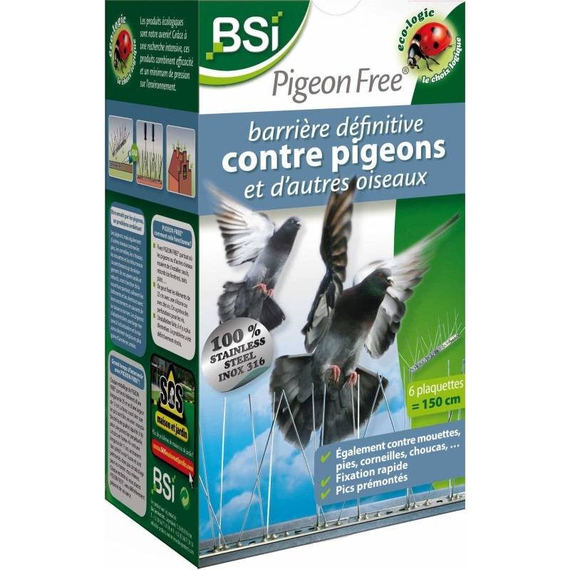 Barrière définitive et écologique contre les pigeons ou autres oiseaux - BSI