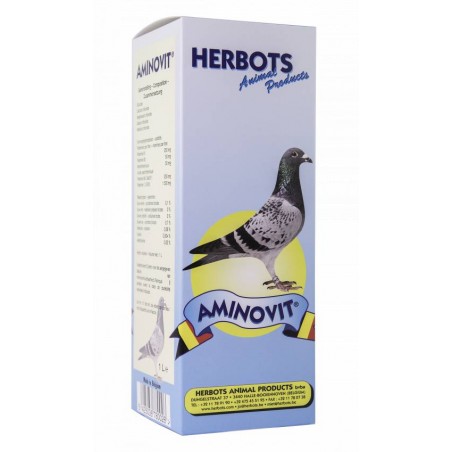 Aminovit (énergie, acides aminés) 1L - Herbots à 23,50 € - Herbots - 90002 - Herbots