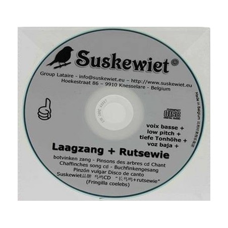 Chaffinches CD song : low voice + rutsewie - Suskewiet 20007 Suskewiet 11,60 € Ornibird