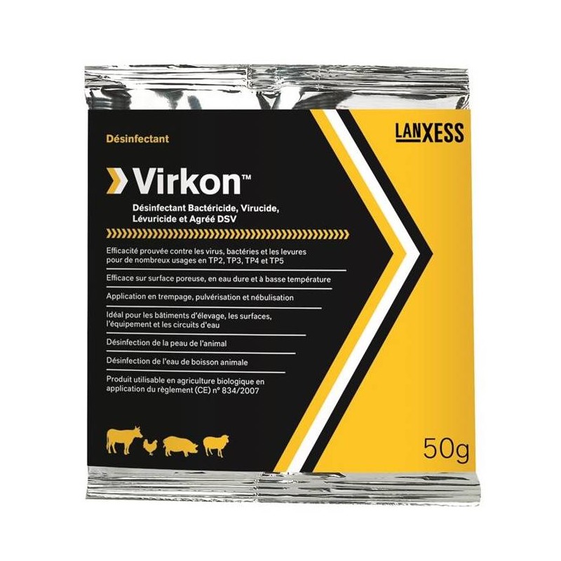 Virkon S-50gr - Powerful disinfectant, virucide broad ...