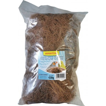 Bourre nid fibre de coco +/- 330gr à 5,45 € - Kinlys - 14544 - Matériaux nids