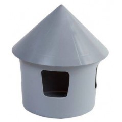 Fontaine d'eau normale en plastique grise - 1L à 3,55 € - Private Label - Ornibird - 26045 - Abreuvoirs