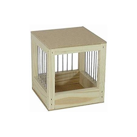 Nichoir grillagé en bois 11,6x11,6x14,3cm à 6,95 € - Grizo - 130416 - Nids